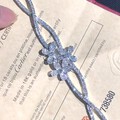 铂钌pt950精工镶嵌的钻石手链