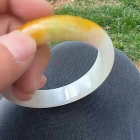 翡翠黄翡手镯
