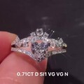 💎皇冠👑款，爱心钻求婚女戒