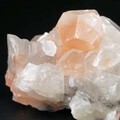 橙白双色半透明方解石矿标6*5*4cm