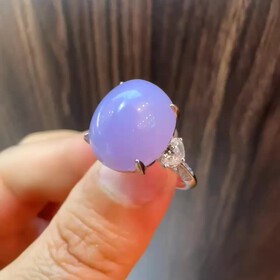 13.6mm简镶紫罗兰戒指