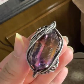 纯银绕线编织戒指18码