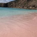 粉红沙滩，不加调色的，印尼的科莫多