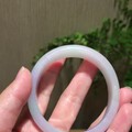 翡翠手镯紫绿春彩